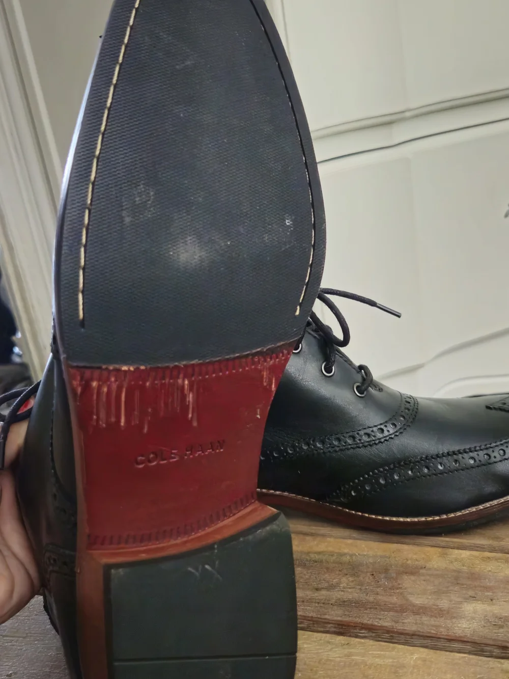 Cole Haan-Classic Black Leather Boots Size 11M